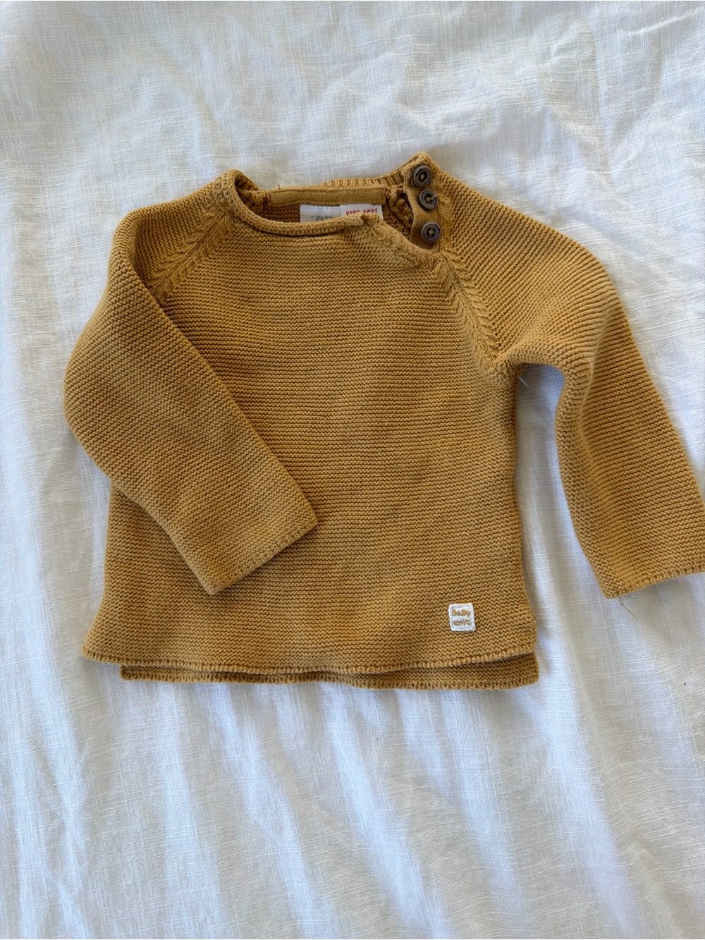 Zara Mustard Knit Sweater